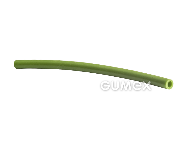 Silikonschlauch, 4/7mm, 60°ShA, -60°C/+180°C, grün (RAL 6017), 